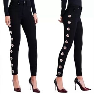 Good American Good Waist Grommet Skinny Jeans